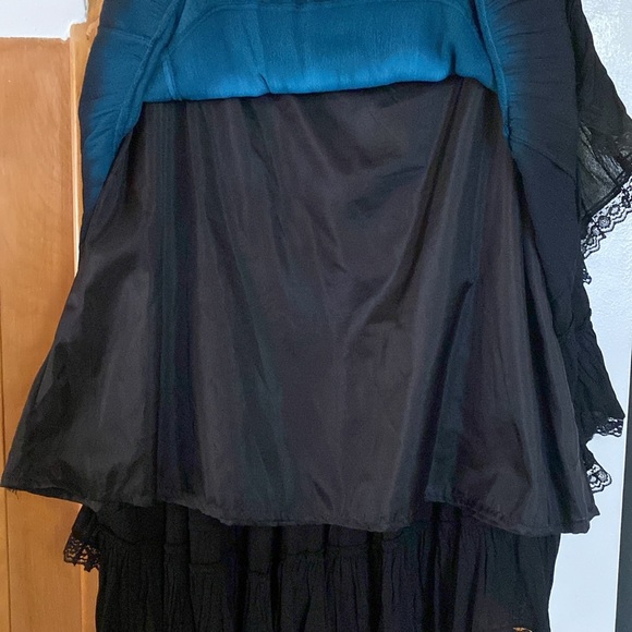 Vintage Boho Tiered Ombré Maxi Skirt - Picture 5 of 6